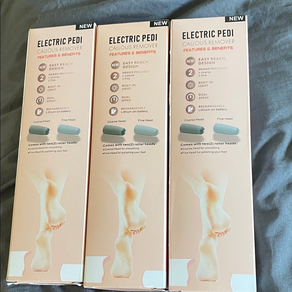 3 Electric Pedi Callous Remover